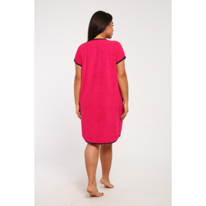 Халат женский Х-00324 махра (последний размер) фуксия 52,56 Халат женский Х-00324 махра (последний размер) фуксия 52,56