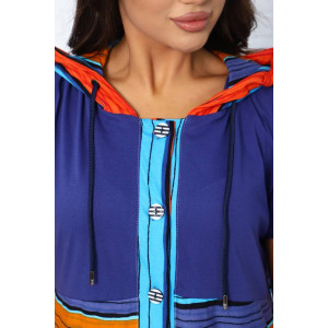 Халат женский Х-371гиг кулирка (последний размер) синий-бирюзовый 52,60 Халат женский Х-371гиг кулирка (последний размер) синий-бирюзовый 52,60