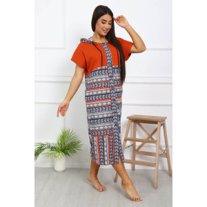 Халат женский Х-371гиг кулирка (последний размер) терракот 60,62,70 Халат женский Х-371гиг кулирка (последний размер) терракот 60,62,70