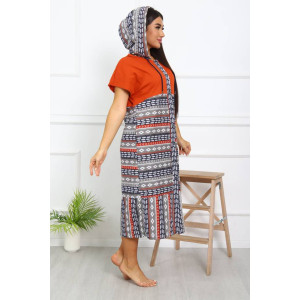 Халат женский Х-371гиг кулирка (последний размер) терракот 60,62,70 Халат женский Х-371гиг кулирка (последний размер) терракот 60,62,70