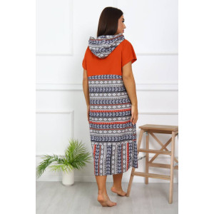 Халат женский Х-371гиг кулирка (последний размер) терракот 60,62,70 Халат женский Х-371гиг кулирка (последний размер) терракот 60,62,70