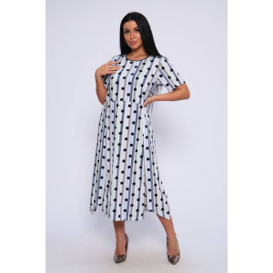 Платье женское П-460 кулирка (последний размер) салатовый+голубой 60,62 Платье женское П-460 кулирка (последний размер) салатовый+голубой 60,62