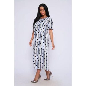 Платье женское П-460 кулирка (последний размер) салатовый+голубой 60,62 Платье женское П-460 кулирка (последний размер) салатовый+голубой 60,62