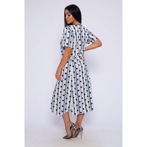 Платье женское П-460 кулирка (последний размер) салатовый+голубой 60,62 Платье женское П-460 кулирка (последний размер) салатовый+голубой 60,62