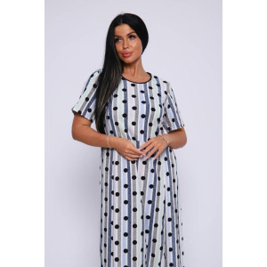 Платье женское П-460 кулирка (последний размер) салатовый+голубой 60,62 Платье женское П-460 кулирка (последний размер) салатовый+голубой 60,62