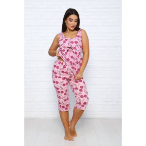 Пижама женская ПЖ-14 кулирка (последний размер) розовато-коричневый 62