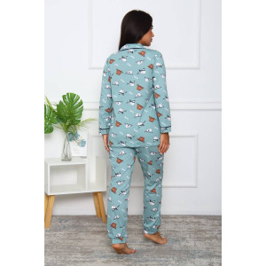 Пижама женская ПЖ-16 кулирка (последний размер) оливковый 58