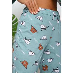 Пижама женская ПЖ-16 кулирка (последний размер) оливковый 58