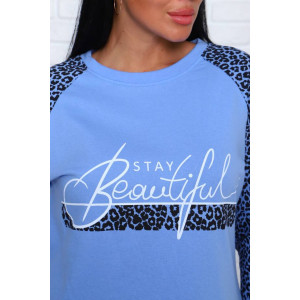 Пижама женская ПЖ-00293 футер с начесом (последний размер) нежно-голубой 60 Пижама женская ПЖ-00293 футер с начесом (последний размер) нежно-голубой 60