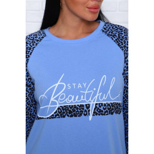 Сорочка женская НС-47 футер с начесом (последний размер) нежно-голубой 46 Сорочка женская НС-47 футер с начесом (последний размер) нежно-голубой 46