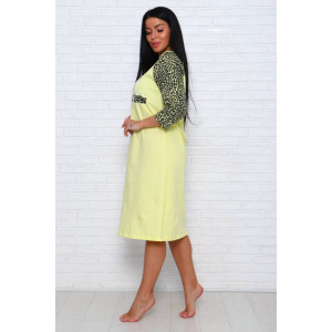 Сорочка женская НС-47 футер с начесом (последний размер) лимонный 46,52,54 Сорочка женская НС-47 футер с начесом (последний размер) лимонный 46,52,54