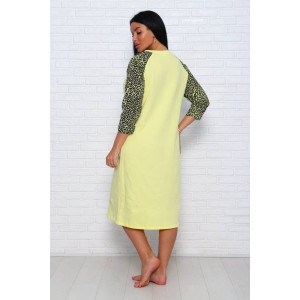 Сорочка женская НС-47 футер с начесом (последний размер) лимонный 46,52,54 Сорочка женская НС-47 футер с начесом (последний размер) лимонный 46,52,54