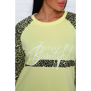 Сорочка женская НС-47 футер с начесом (последний размер) лимонный 46,52,54 Сорочка женская НС-47 футер с начесом (последний размер) лимонный 46,52,54