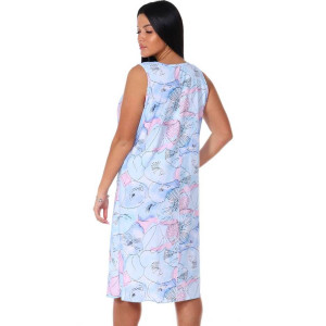 Сорочка женская НС-45 кулирка (последний размер) голубой 56 Сорочка женская НС-45 кулирка (последний размер) голубой 56