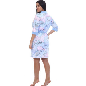 Пеньюар двойка женский ПС-1.19 кулирка (последний размер) голубой 58 Пеньюар двойка женский ПС-1.19 кулирка (последний размер) голубой 58