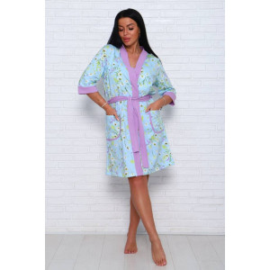 Пеньюар двойка женский ПС-1.18 кулирка (последний размер) сиреневый-голубой 52,54,58,60 Пеньюар двойка женский ПС-1.18 кулирка (последний размер) сиреневый-голубой 52,54,58,60