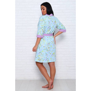 Пеньюар двойка женский ПС-1.18 кулирка (последний размер) сиреневый-голубой 52,54,58,60 Пеньюар двойка женский ПС-1.18 кулирка (последний размер) сиреневый-голубой 52,54,58,60