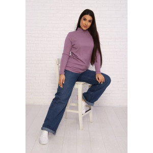 Водолазка женская Ф-710 лапша (последний размер) сиреневый 50