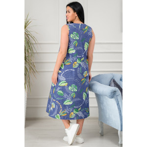 Сарафан женский 0918-75 кулирка (последний размер) джинса 60 Сарафан женский 0918-75 кулирка (последний размер) джинса 60