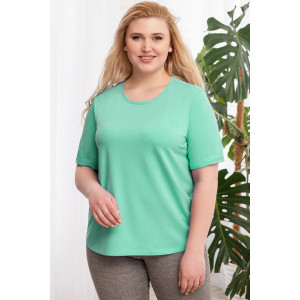 Футболка женская 0403-14 кулирка (последний размер) ментол 64