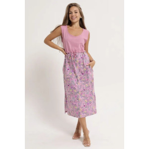 Сарафан женский "Амелия" 1304-7 кулирка (последний размер) брусника 48,60 Сарафан женский "Амелия" 1304-7 кулирка (последний размер) брусника 48,60