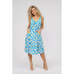 Сарафан женский "Лада" 1213-2 кулирка (последний размер) голубой 56 Сарафан женский "Лада" 1213-2 кулирка (последний размер) голубой 56