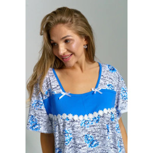 Сорочка женская "Анжела" 1309 кулирка (последний размер) шиповник 62