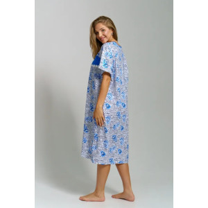 Сорочка женская "Анжела" 1309 кулирка (последний размер) шиповник 62