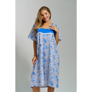 Сорочка женская "Анжела" 1309 кулирка (последний размер) шиповник 62