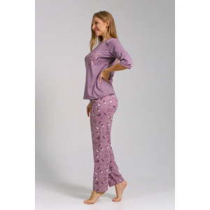 Пижама женская "Юля" 1325-1 кулирка (последний размер) сердце 46,52,58,60 Пижама женская "Юля" 1325-1 кулирка (последний размер) сердце 46,52,58,60