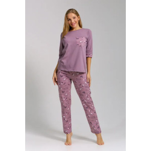 Пижама женская "Юля" 1325-1 кулирка (последний размер) сердце 46,52,58,60 Пижама женская "Юля" 1325-1 кулирка (последний размер) сердце 46,52,58,60