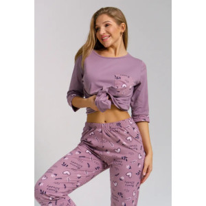 Пижама женская "Юля" 1325-1 кулирка (последний размер) сердце 46,52,58,60 Пижама женская "Юля" 1325-1 кулирка (последний размер) сердце 46,52,58,60