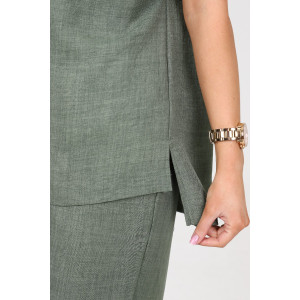 Костюм двойка женский "Шик" КЛ-2572 имитация льна (последний размер) фисташка 48,56,58 Костюм двойка женский "Шик" КЛ-2572 имитация льна (последний размер) фисташка 48,56,58