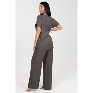 Костюм двойка женский "Шик" КЛ-2572 имитация льна (последний размер) земля 58 Костюм двойка женский "Шик" КЛ-2572 имитация льна (последний размер) земля 58