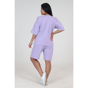 Костюм двойка женский КФ-45 футер (последний размер) сирень 54,56 Костюм двойка женский КФ-45 футер (последний размер) сирень 54,56