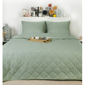 Набор для сна с одеялом КП26-1432 ВБ зеленый Набор для сна с одеялом КП26-1432 ВБ зеленый