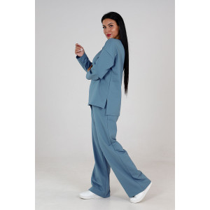 Костюм двойка женский КФ-66 футер (р-ры: 42-56) аква Костюм двойка женский КФ-66 футер (р-ры: 42-56) аква