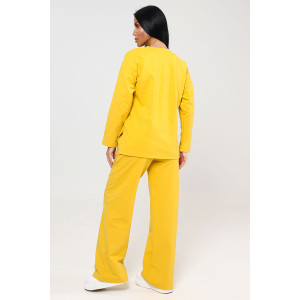 Костюм двойка женский КФ-66 футер (р-ры: 42-56) горчица Костюм двойка женский КФ-66 футер (р-ры: 42-56) горчица