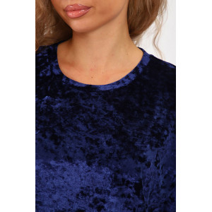 Костюм двойка женский "Оливия" иконвелюр (р-ры: 48-58) синий