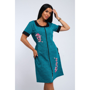 Халат женский "Лилия" футер (р-ры: 48-62) Халат женский "Лилия" футер (р-ры: 48-62)