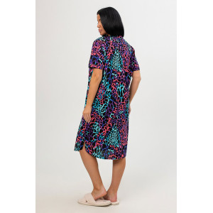 Халат женский "Тери" кулирка (р-ры: 48-58) фиолетовый