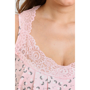 Сорочка женская "Австерия" кулирка (р-ры: 50-64) пудровый