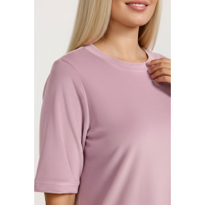 Туника женская "Пандора-4" велюр стрейч (р-ры: 46-56) капучино