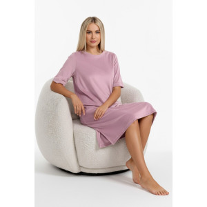 Туника женская "Пандора-4" велюр стрейч (р-ры: 46-56) капучино