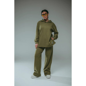 Костюм двойка женский "Соната" рибана жаккард пенье с лайкрой (р-ры: 44-58) хаки Костюм двойка женский "Соната" рибана жаккард пенье с лайкрой (р-ры: 44-58) хаки