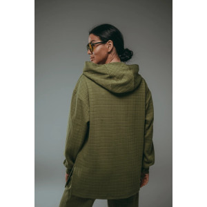 Костюм двойка женский "Соната" рибана жаккард пенье с лайкрой (р-ры: 44-58) хаки Костюм двойка женский "Соната" рибана жаккард пенье с лайкрой (р-ры: 44-58) хаки