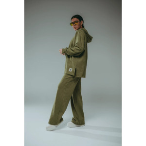 Костюм двойка женский "Соната" рибана жаккард пенье с лайкрой (р-ры: 44-58) хаки Костюм двойка женский "Соната" рибана жаккард пенье с лайкрой (р-ры: 44-58) хаки