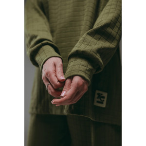 Костюм двойка женский "Соната" рибана жаккард пенье с лайкрой (р-ры: 44-58) хаки Костюм двойка женский "Соната" рибана жаккард пенье с лайкрой (р-ры: 44-58) хаки