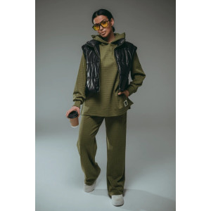 Костюм двойка женский "Соната" рибана жаккард пенье с лайкрой (р-ры: 44-58) хаки Костюм двойка женский "Соната" рибана жаккард пенье с лайкрой (р-ры: 44-58) хаки