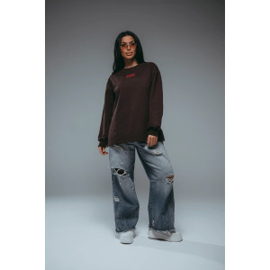 Свитшот женский "Русь" футер 2-х нитка пенье фирча (р-ры: 44-58) шоколад Свитшот женский "Русь" футер 2-х нитка пенье фирча (р-ры: 44-58) шоколад